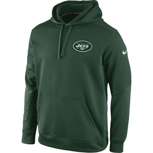 New York Jets Nike KO Chain Fleece Pullover Performance Hoodie Green